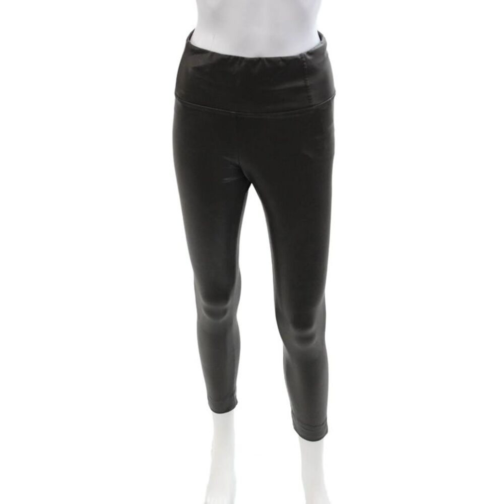 Bagatelle Women Black Ankle Jeggings Biker PU Size S